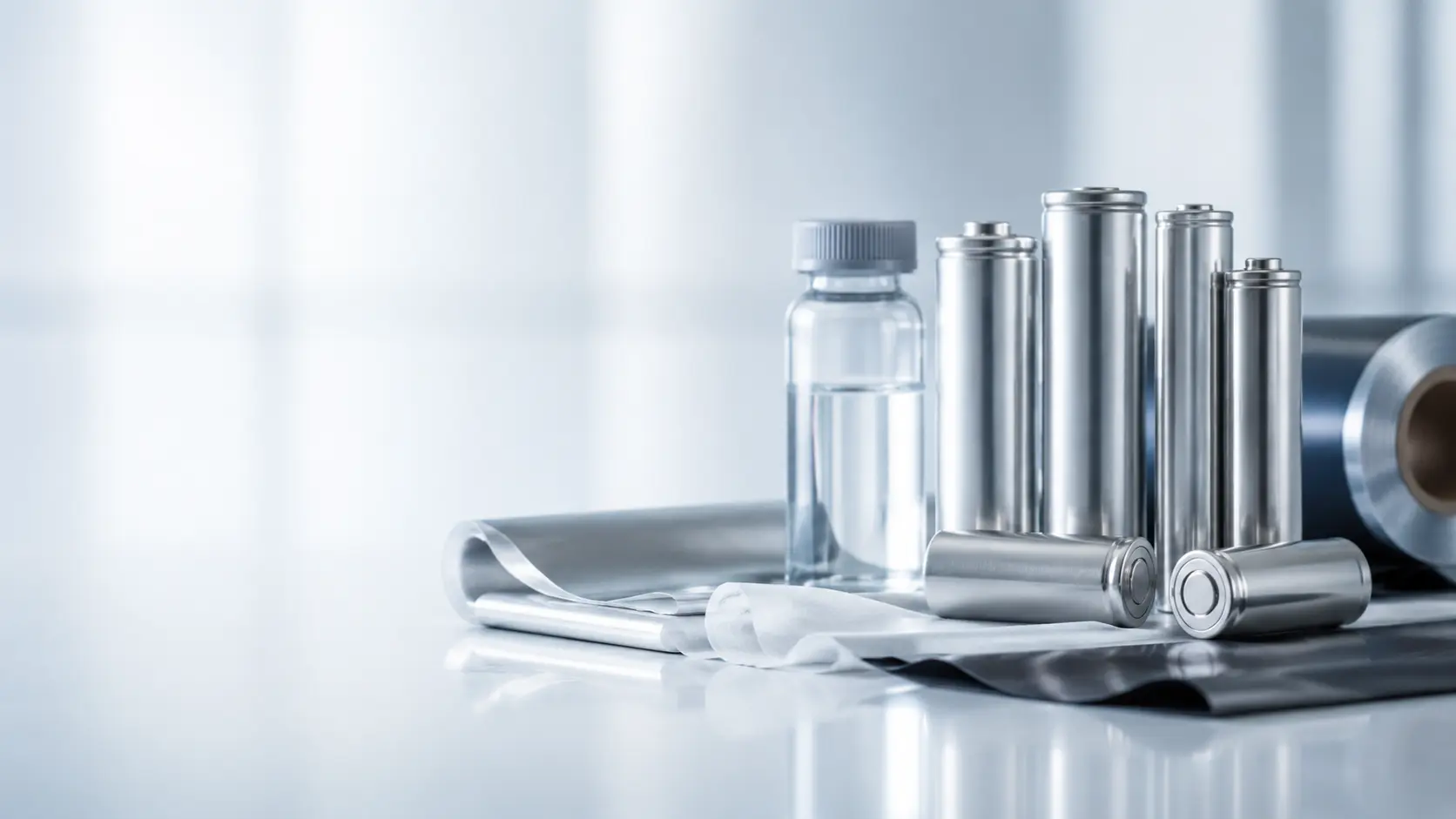 Cylindrical battery cells and precision aluminum components