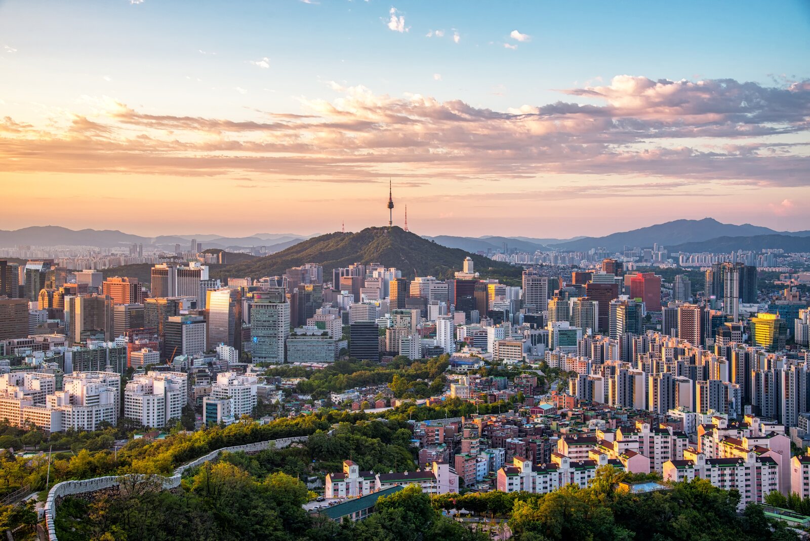 Seoul city skyline